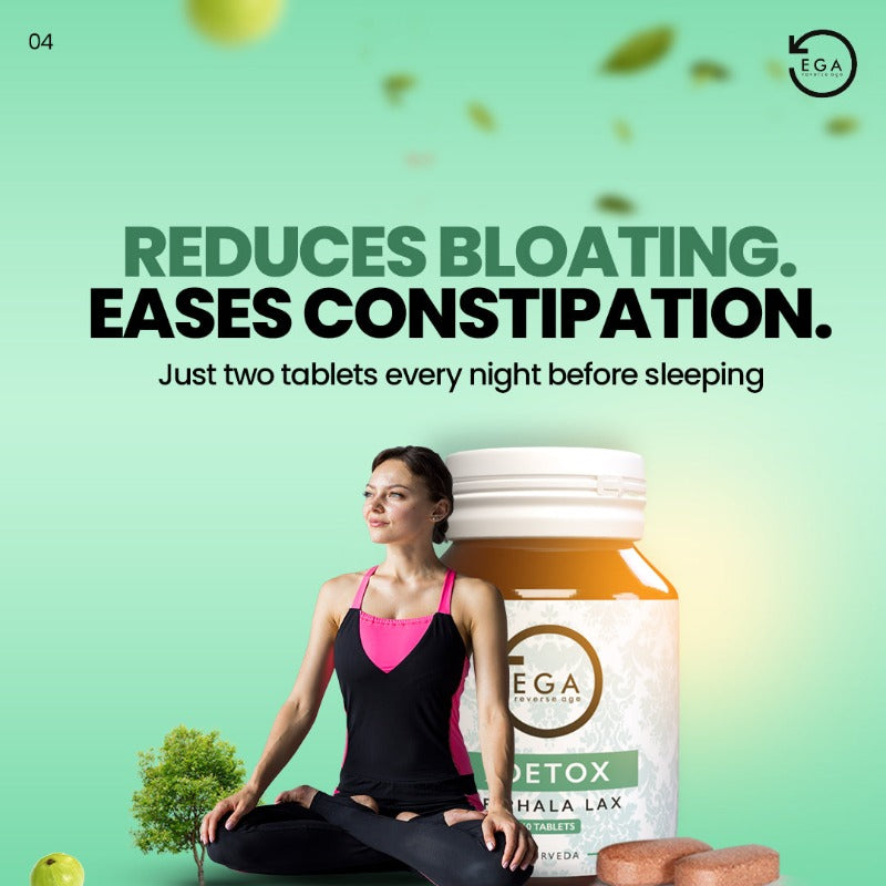 reduce bloating and ease constipation with Triphala Lax