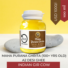Load image into Gallery viewer, 100 + Years Old Ghee | Maha Purana Ghrita Aged Indian Cow Bilona Desi Ghee A2 Sattva
